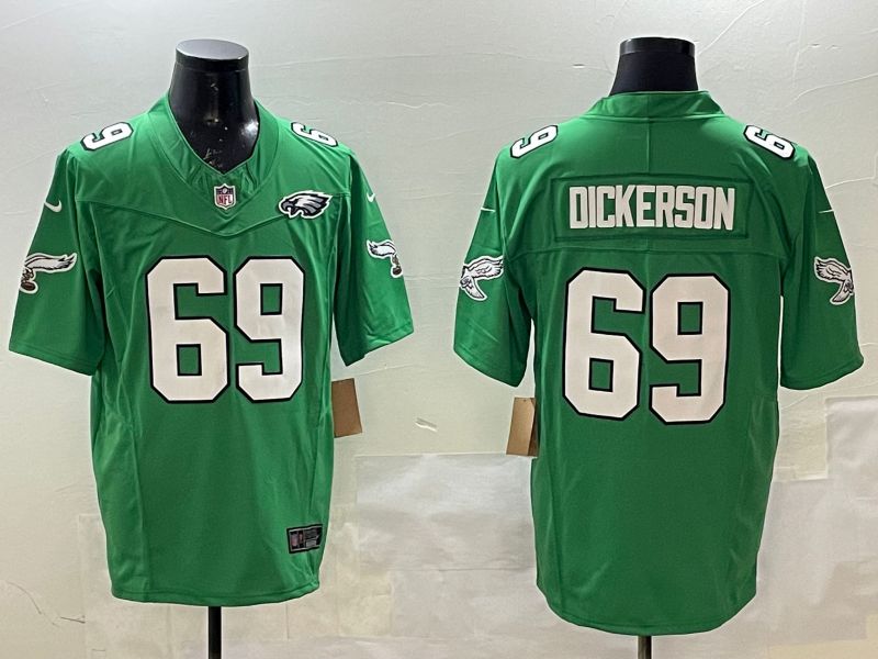 Men Philadelphia Eagles #69 Dickerson Green Retro three generations 2025 Nike Limited NFL Jersey style 2->philadelphia eagles->NFL Jersey